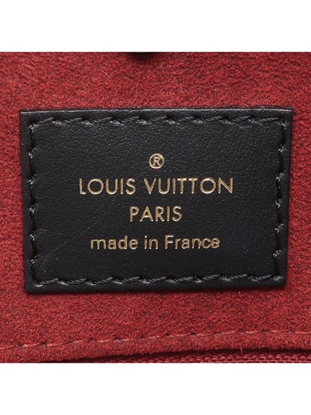 Louis Vuitton Tote Bag On The Go MM Monogram Empreinte Black Beige Gold Bicolor - Picture 7 of 10